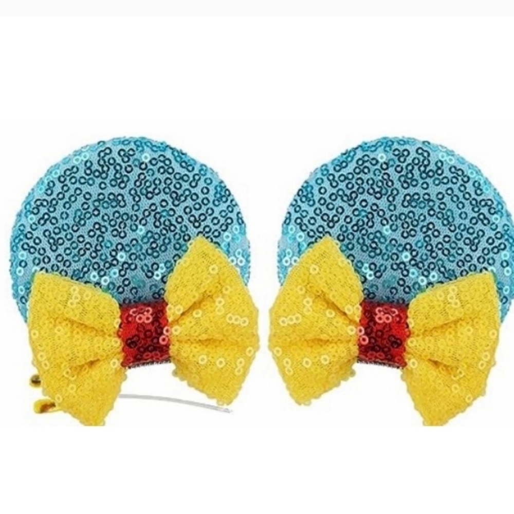 NEW Boutique Disney Minnie Mouse Snow White Colors Ears Hair clip Barrettes